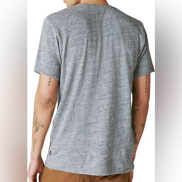 Grey Short Sleeve Henley Tee - Picture 4 of 11